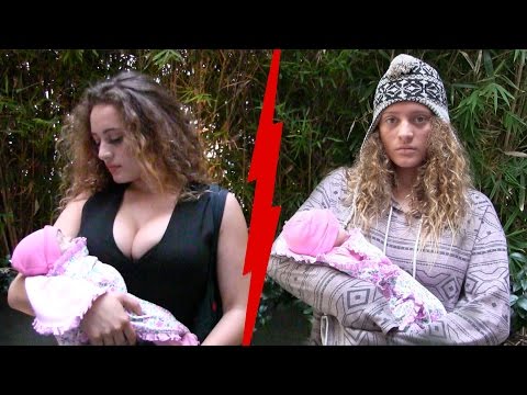 Rich Mom VS  Homeless Mom Experiment!