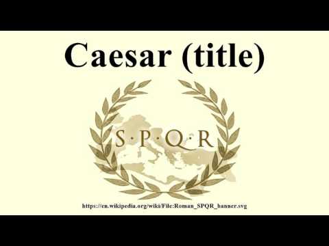 Caesar (title)