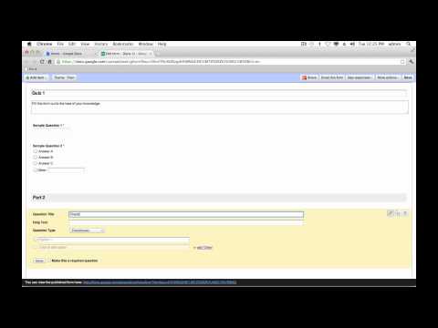 Google Forms Tutorial 2012 - Google Docs