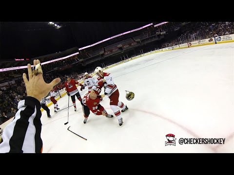 AHL referee wears helmet cam