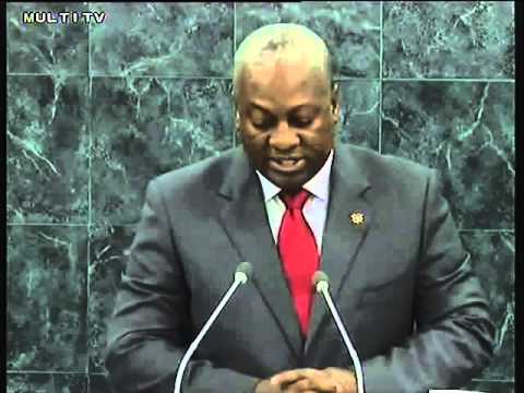 PRESIDENT JOHN MAHAMA'S SPEECH ON UN SUMMIT- Joy news 2013