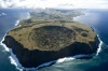 Volcanic crater, Rapa Nui.