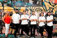 Katy Barfield (The Yume App), Alejandro Saravia (Pastuso), Jesse Gerner (Bomba/Green Park Dining/Anada), Chris Moran (San Telmo) and Kam McManamey (Botherambo) and Joe Grbec (St Crispin).