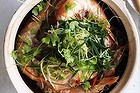 Winter seafood: Adam Liaw's drunken ginger prawns.