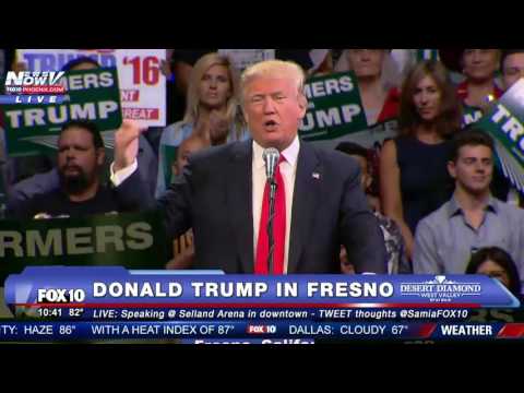 Donald Trump Talks CA Drought at Rally in Fresno, CA on May 27, 2016 - FULL SPEECH