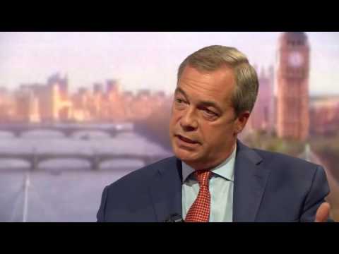 MarrShow: UKIPs Nigel Farage defending Brexit, attacks remain scares (12Jun16)