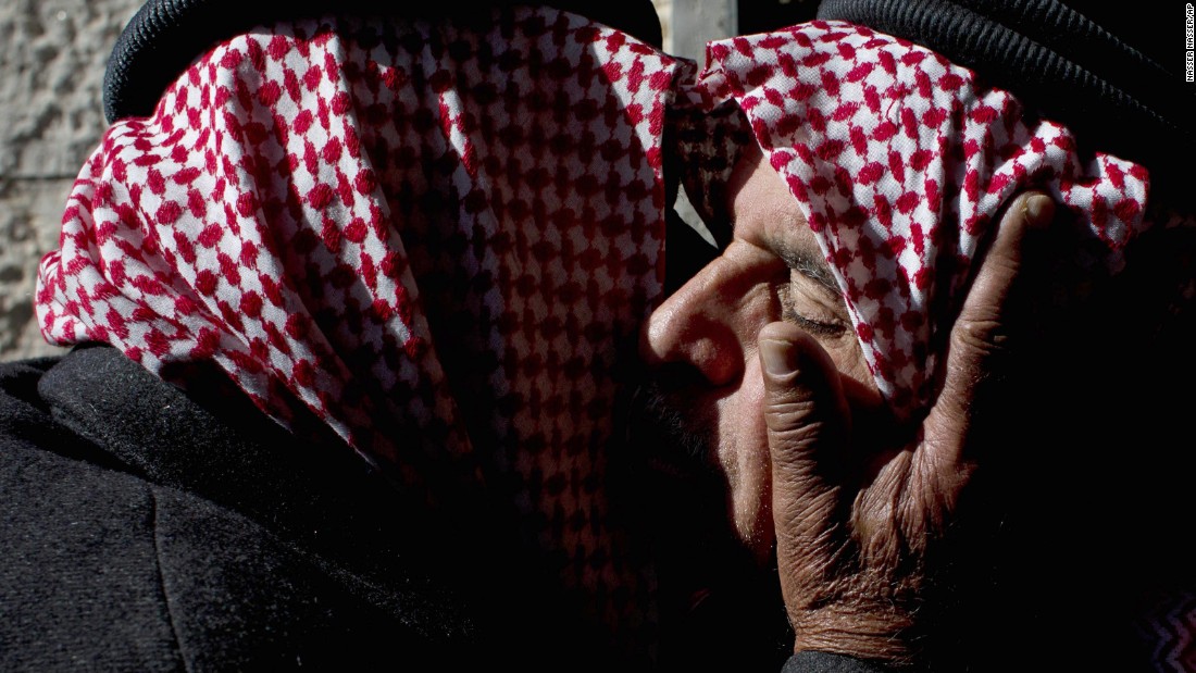 Safi al-Kasasbeh, right, receives condolences from tribal leaders at his home village near Karak, Jordan, on Wednesday, February 4. Al-Kasasbeh&#39;s son, &lt;a href=&quot;http://www.cnn.com/2015/02/03/world/gallery/jordanian-pilot-reaction/index.html&quot; target=&quot;_blank&quot;&gt;Jordanian pilot Moath al-Kasasbeh,&lt;/a&gt; was burned alive in a video that was recently released by ISIS militants. Jordan is one of a handful of Middle Eastern nations taking part in the U.S.-led military coalition against ISIS.