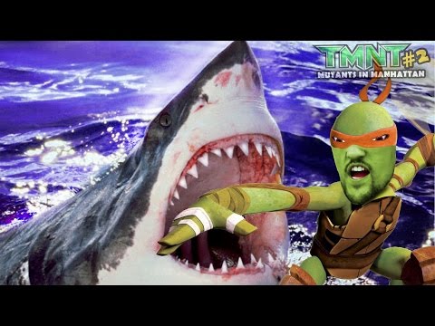 SHARKS in the SEWER? Michelangelo plays TMNT Mutants in Manhattan Part 2! Ninja Turtles ARMAGGON