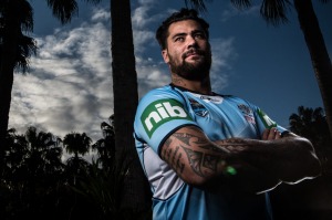 Larger than life: Andrew Fifita at Coffs Harbour.