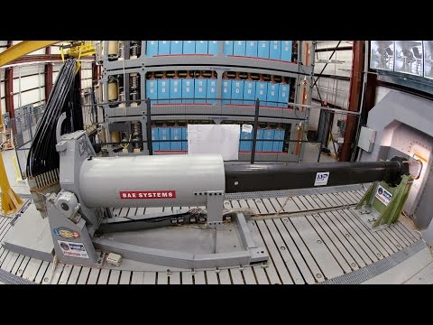 BAE Systems Electromagnetic Railgun Testing