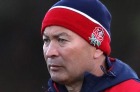 Apology accepted: Eddie Jones at England training.