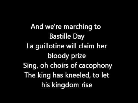 Rush-Bastille Day (Lyrics)