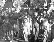 Spanish anarcho syndicalists in 1936 fighting the fascists