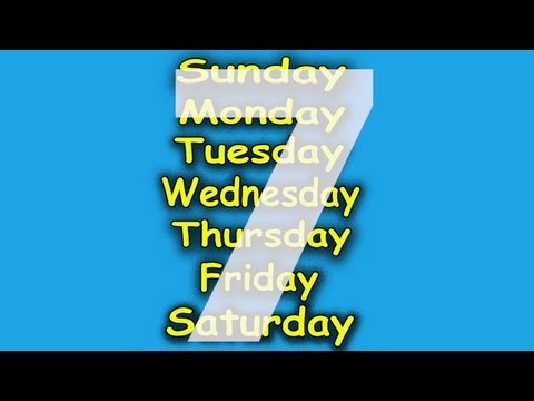 Days of the Week Song - 7 Days of the Week - Children's Songs by The Learning Station