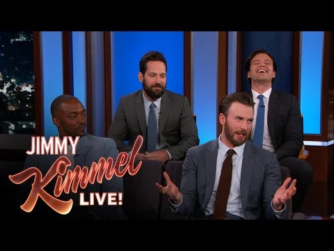 Chris Evans, Anthony Mackie, Sebastian Stan & Paul Rudd Do Personal Trivia