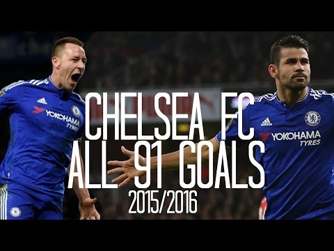 Chelsea FC - All 91 Goals - 2015/2016 - English Commentary (Just Goals)