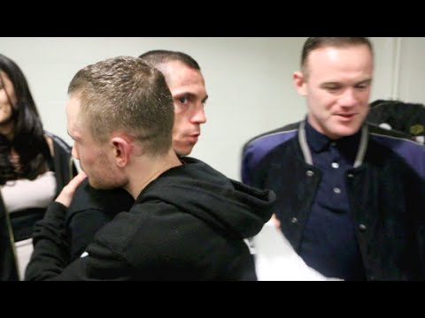 UNSEEN! - CARL FRAMPTON & SCOTT QUIGG EMBRACE IN DRESSING ROOM AFTER THEIR FIGHT (WITH WAYNE ROONEY)