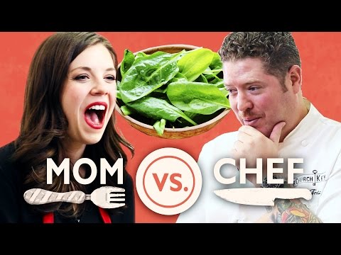 Mom Vs. Chef: Battle Spinach