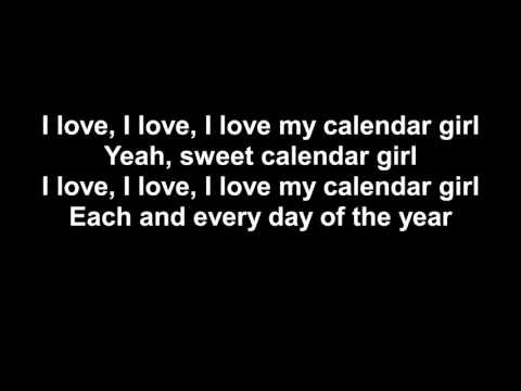 deadpool song   calendar girl lyrics   neil sedaka