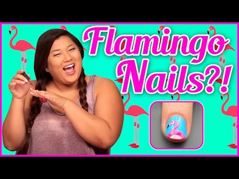 MissRemiAshten's DIY Flamingo Nail Art!