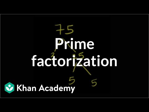 Prime factorization | Factors and multiples | Pre-Algebra | Khan Academy