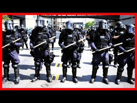 LIVE Riot Police VS Protesters Anaheim California after Donald Trump Rally