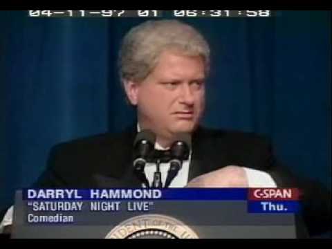 Bill Clinton with Darrell Hammond