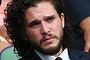 Harington sat with Liverpool and England footballer Adam Lallana, right, on Centre Court at day four of Wimbledon.