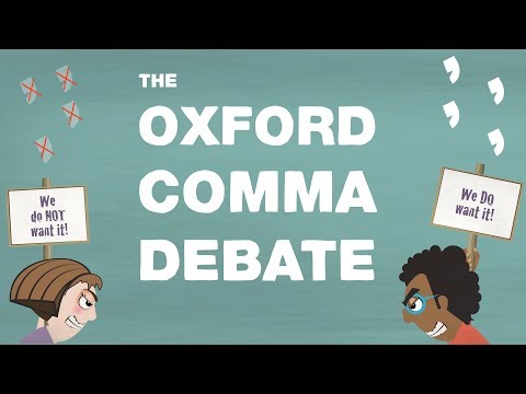 Grammar's great divide: The Oxford comma - TED-Ed