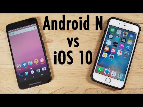 iOS 10 vs Android N Developer Previews! BETA Battle!