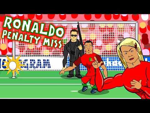 Cristiano Ronaldo misses a penalty! OOPS HE MISSED IT AGAIN! (Parody Portugal vs Austria 0-0)