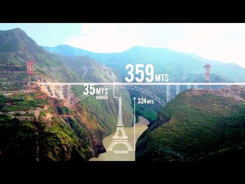 AFCONS' Documentary of Constructing World's Highest Railway Bridge!! Chenab River Bridge (Kashmir)