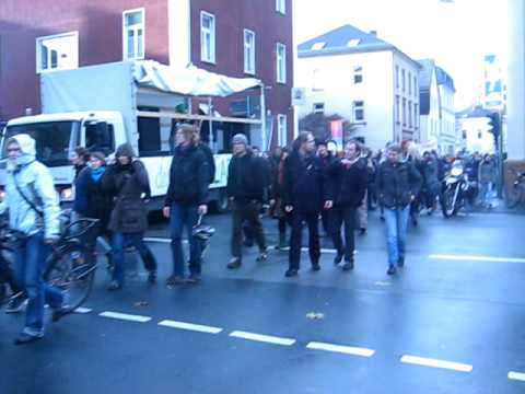 Demonstration against Bologna Process, Giessen, Germany 2009