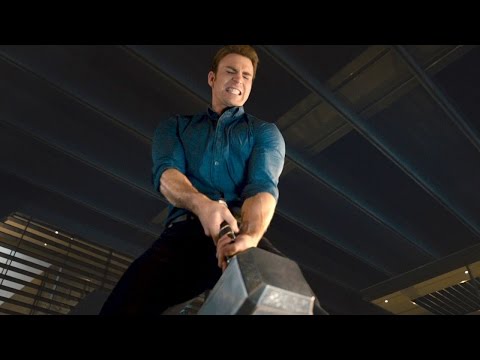 AVENGERS 2 Age of Ultron  Movie Clip "Lifting Thor's Hammer"