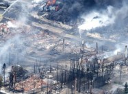 And you Want to transport More Oil across America by rail, pipelines?  Canadian Town destroyed by Railroad Oil Cars