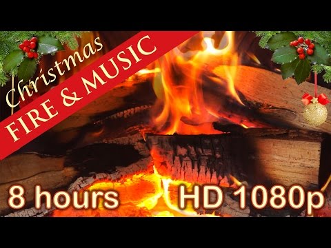 ✰ 8 HOURS ✰ CHRISTMAS MUSIC with FIREPLACE ✰ Christmas Music Instrumental ✰ LONG playlist