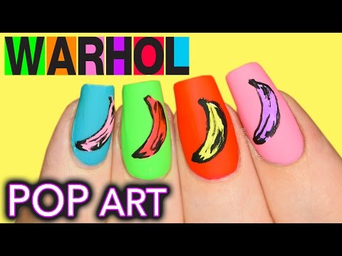 Boyfriend does voiceover | Andy Warhol Banana POP Art Nails