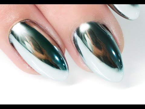 MIRROR POWDER NAILS Step by Step