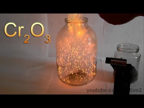 Chemical Volcano and Fire Blizzard with Chromium Oxide!