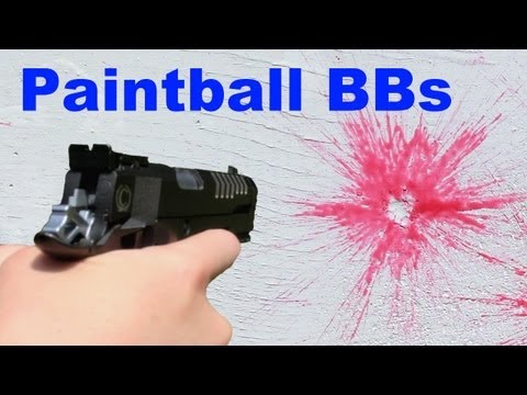 6mm Airsoft Paintball BBs Shooting/Review