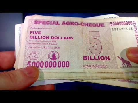 The 100 Trillion Dollar Bill - Super Hyperinflation - Zimbabwe Economic Disaster