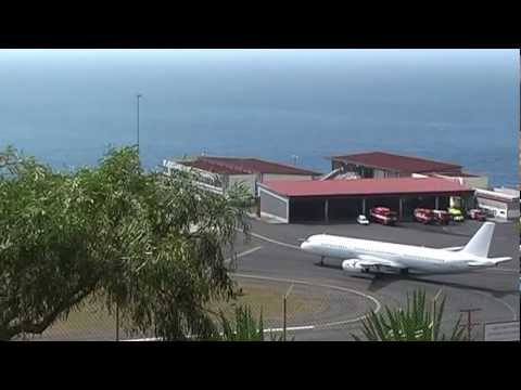 Some spectacular takeoffs and landings at Madeira Airport Funchal