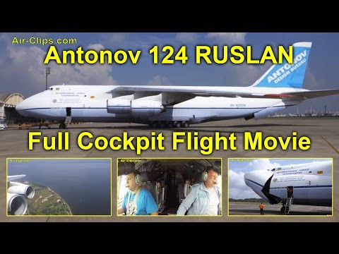 Antonov 124 of Antonov Airlines - FULL MOVIE! Cockpit & cabins! [AirClips full flight series]