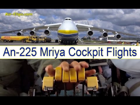 Antonov 225 Mriya ULTIMATE MOVIE about flying world's largest airplane [AirClips full flight series]