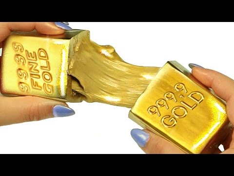 DIY LIQUID GOLD!  How To Make Clay Slime Gold!