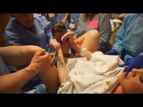 I PULLED OUT MY BABY!?! Emotional Live Birth | Labor & Delivery Vlog