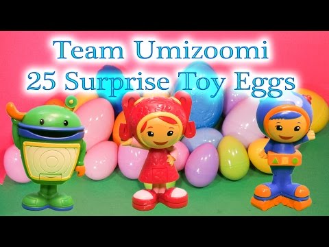 TEAM UMIZOOMI Nickelodeon Team Umizoomi 25 Surprise Eggs The Umizoomi Surprise Egg Video