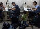 Syrian refugees working in a clothing factory in Gaziantep, Turkey.