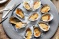 Barbecued oysters with chilli butter