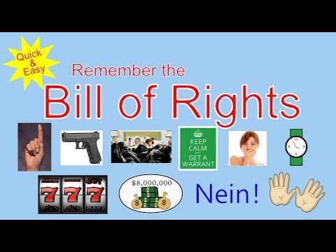 How to Remember The Bill of Rights